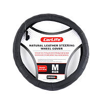 Чохол для керма M шкіра чорний Car Life AVK AVK