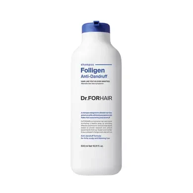 Шампунь від лупи для ослабленого волосся Dr.FORHAIR Folligen Anti-Dandruff Shampoo 500 мл