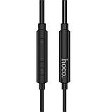 Навушники з мікрофоном дротові HOCO M53 Exquisite гарнітура з пластиковими вкладками чорна, фото 4