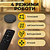 Робот пилосос з пультом смарт для сухого прибирання миття автоматичний компактний потужний розумний 4 режими для килима, фото 4