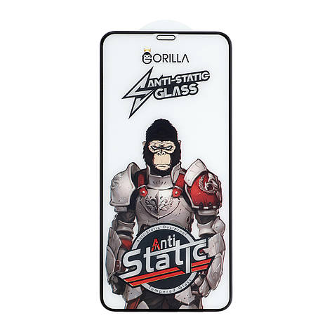 Захисне скло Gorilla King Antistatic Glass iPhone XS Max/11 Pro Max Black, фото 1