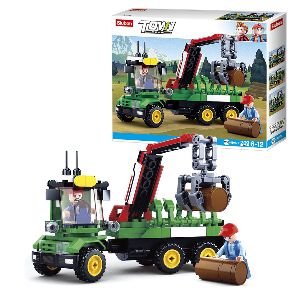 Конструктор SLUBAN "Town" Видобуток деревини арт. M38-B0778, фото 1
