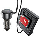 Автомобільний зарядний пристрій ACEFAST B11 138W Car Charger Splitter with Digital Display Black, фото 3