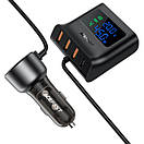 Автомобільний зарядний пристрій ACEFAST B11 138W Car Charger Splitter with Digital Display Black, фото 4