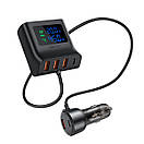 Автомобільний зарядний пристрій ACEFAST B11 138W Car Charger Splitter with Digital Display Black, фото 5