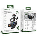 Автомобільний зарядний пристрій ACEFAST B11 138W Car Charger Splitter with Digital Display Black, фото 8