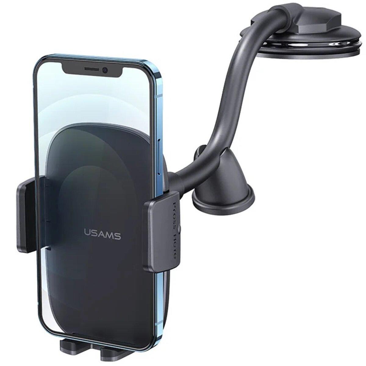 Тримач для мобільного Usams US-ZJ065 Car Center Console Retractable Phone Holder(Adjustable Gooseneck), фото 1