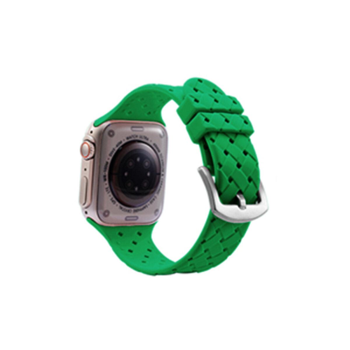 Ремінець для годинника Apple Watch Grid Weave 42/44/45/49mm 7.Apple Green, фото 1