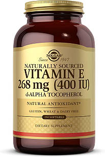 Вітамін Е Солгар Solgar Vitamin E 268 mg 400 IU 250 гелевих капсул