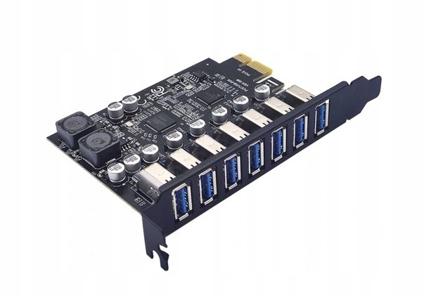 Контролер PCI-E x1 to 7 x USB 3.0 TRY, фото 1