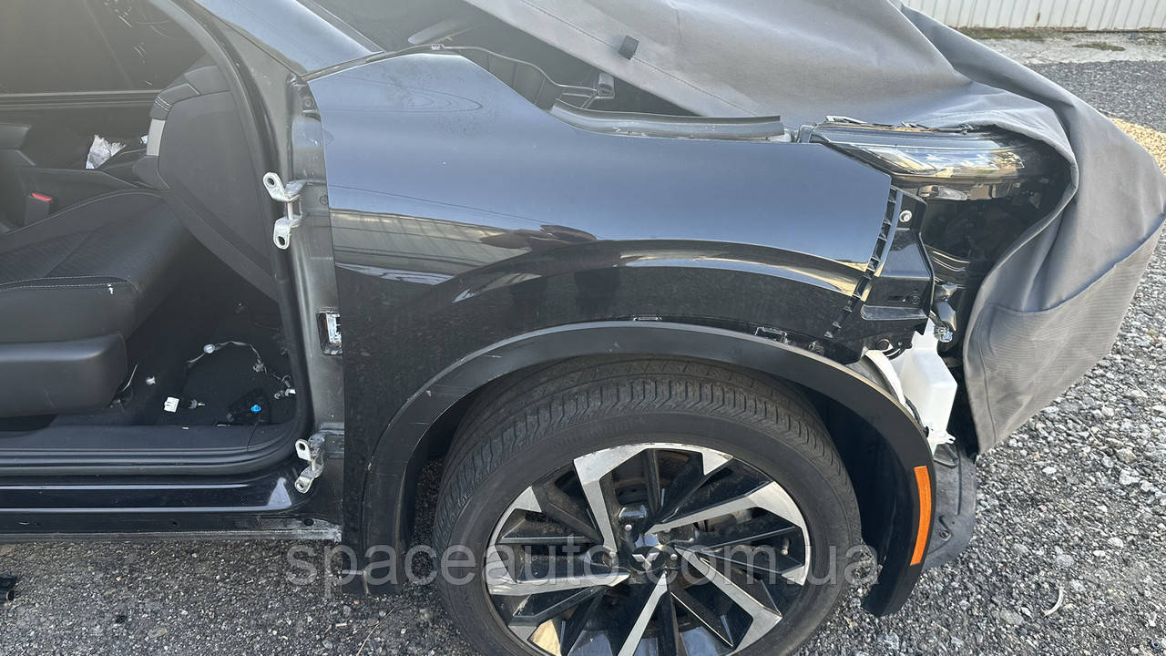 Крыло переднее правое mitsubishi outlander 4 2021-2024 год б/у оригинал без дефектов в отличном состоянии черное код цвета x42a