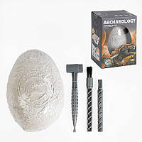 Ігровий набір Розкопки динозавра 701-1, інструменти, гіпсовий брикет, буклет англійською мовою