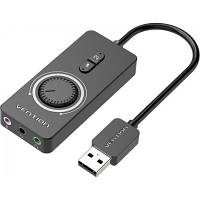 Оригінал! Звукова плата Vention Audio USB 3х3,5mm jack 0.15m Volume Control (CDRBB) - Вища Якість!