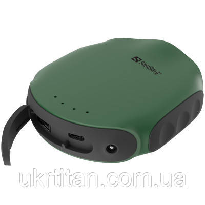 Оригінал! Батарея універсальна Sandberg 10000mAh, Survivor, USB*2, міні-компас, міні-ліхтарик (420-60) - Вища Якість!, фото 1