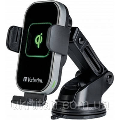 Оригінал! Універсальний автотримач Verbatim FWC-02 with Qi Fast Wireless Car Charger (49553) - Вища Якість!, фото 1