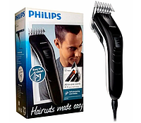 Машинка для стрижки волос для дома с насадкой для бороды с самозатачивающимися лезвиями и откидной головкой