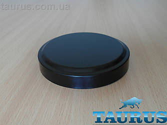 Круглий чорний декоративний фланець Eco D120мм висотою 23мм із н/ж сталі, без отвору. Суцільний