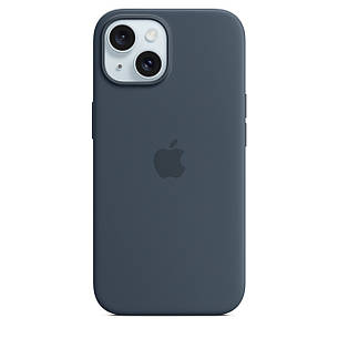 Чохол Silicone Case Premium з MagSafe для iPhone 15 Storm Blue 4, фото 1
