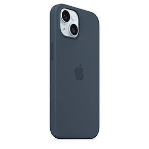 Чохол Silicone Case Premium з MagSafe для iPhone 15 Storm Blue 4, фото 2