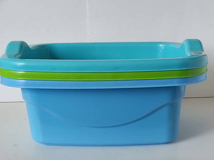 Таз господарський "Лазурит" 15л (Мікс квітів)