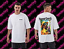 Футболка Snoop Dogg YOU OVERSIZE 95% бавовна 5% еластан (190г) White 1135, фото 4