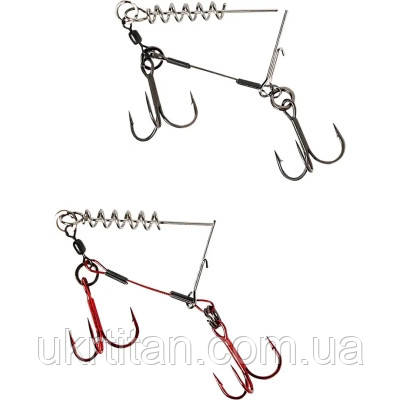 Оригінал! Оснащення Savage Gear Carbon49 Corkscrew Stinger 2x2/0 31kg (2 шт/уп.) (1854.09.74) - Вища Якість!