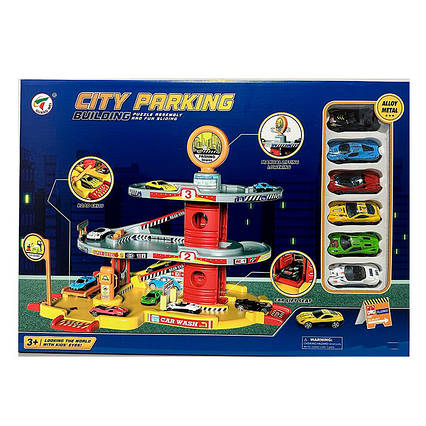 Гараж іграшковий з машинками 3 поверхи P9988A-2