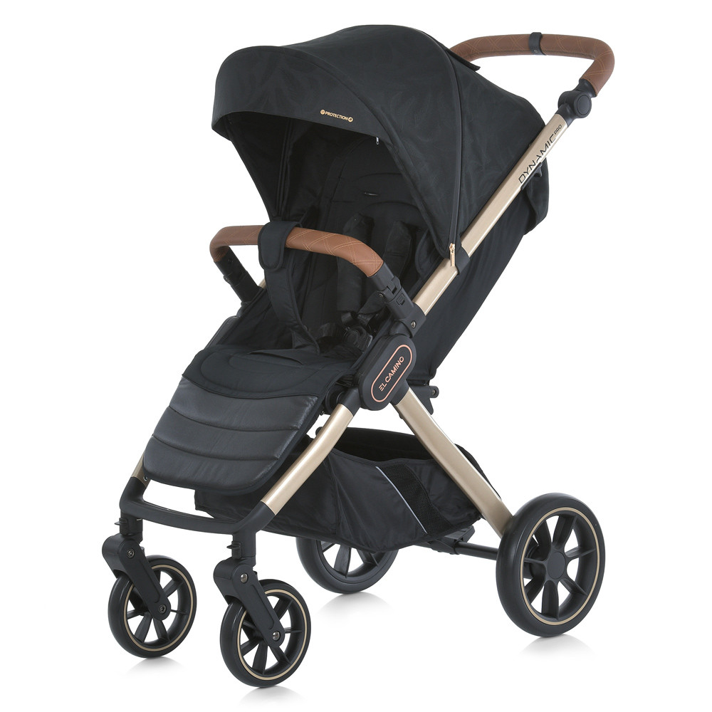 Коляска дитяча прогулянкова з регульованою ручкою до 22 кг ME 1053G-2 DYNAMIC PRO Special Black, фото 1