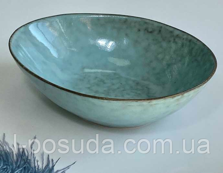 Керамічний салатник овал "Ретро", 20.5*17.5*6 см, фото 1
