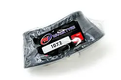 Велосипедна камера Wanda TUB-062 Black 10x2 кривий сосок