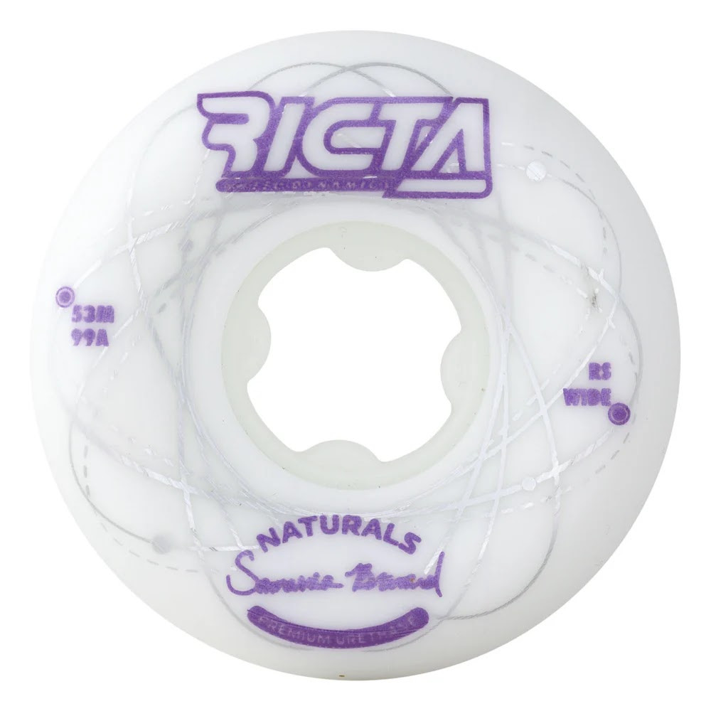 Колеса для скейтборда Ricta 53mm Brevard Orbital Naturals White Purple Wide 99A
