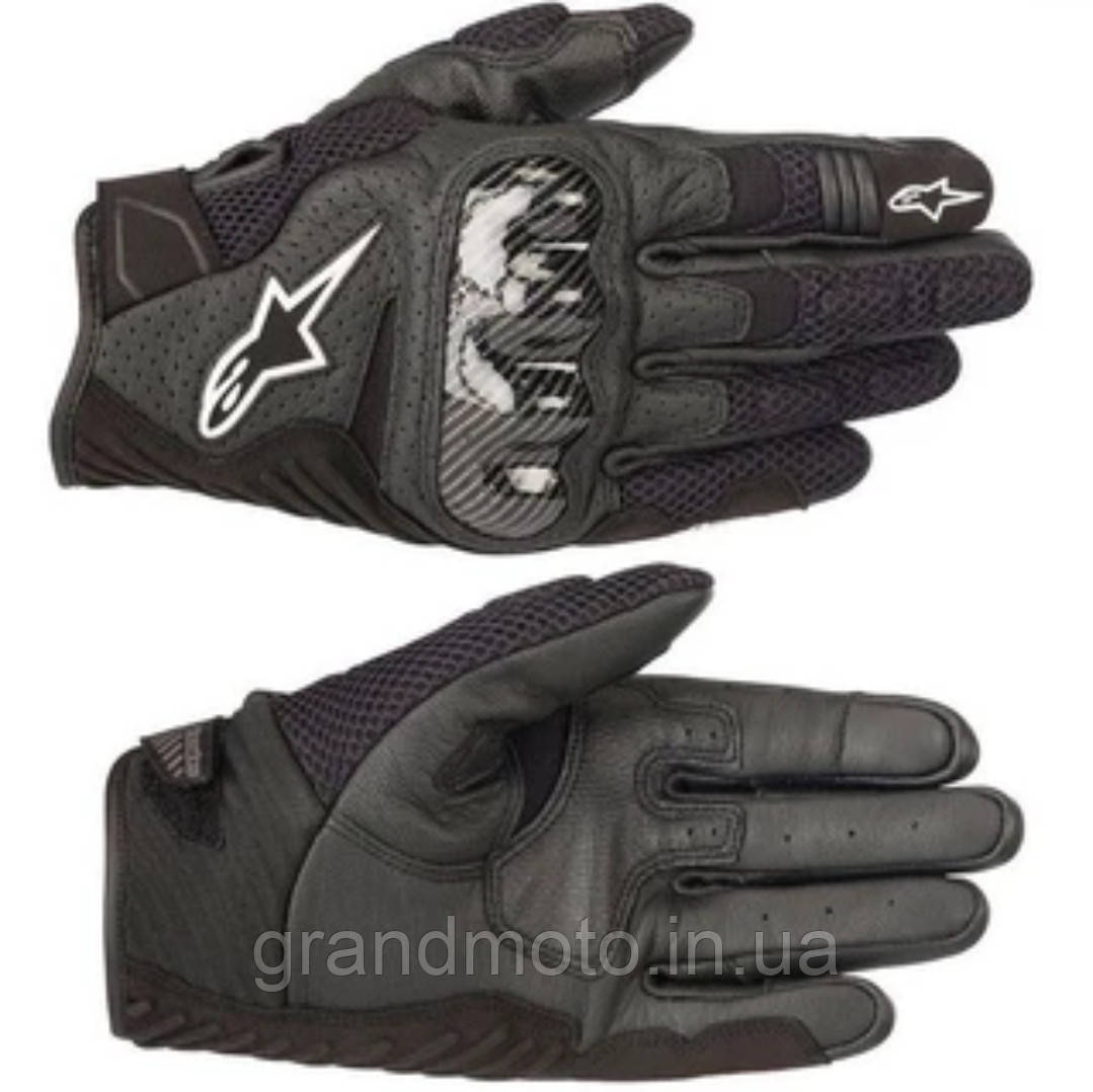 Мотоперчатки шкіряні літні мото рукавиці Alpinestars SMX-1 AIR V2. M/L/XL, фото 1