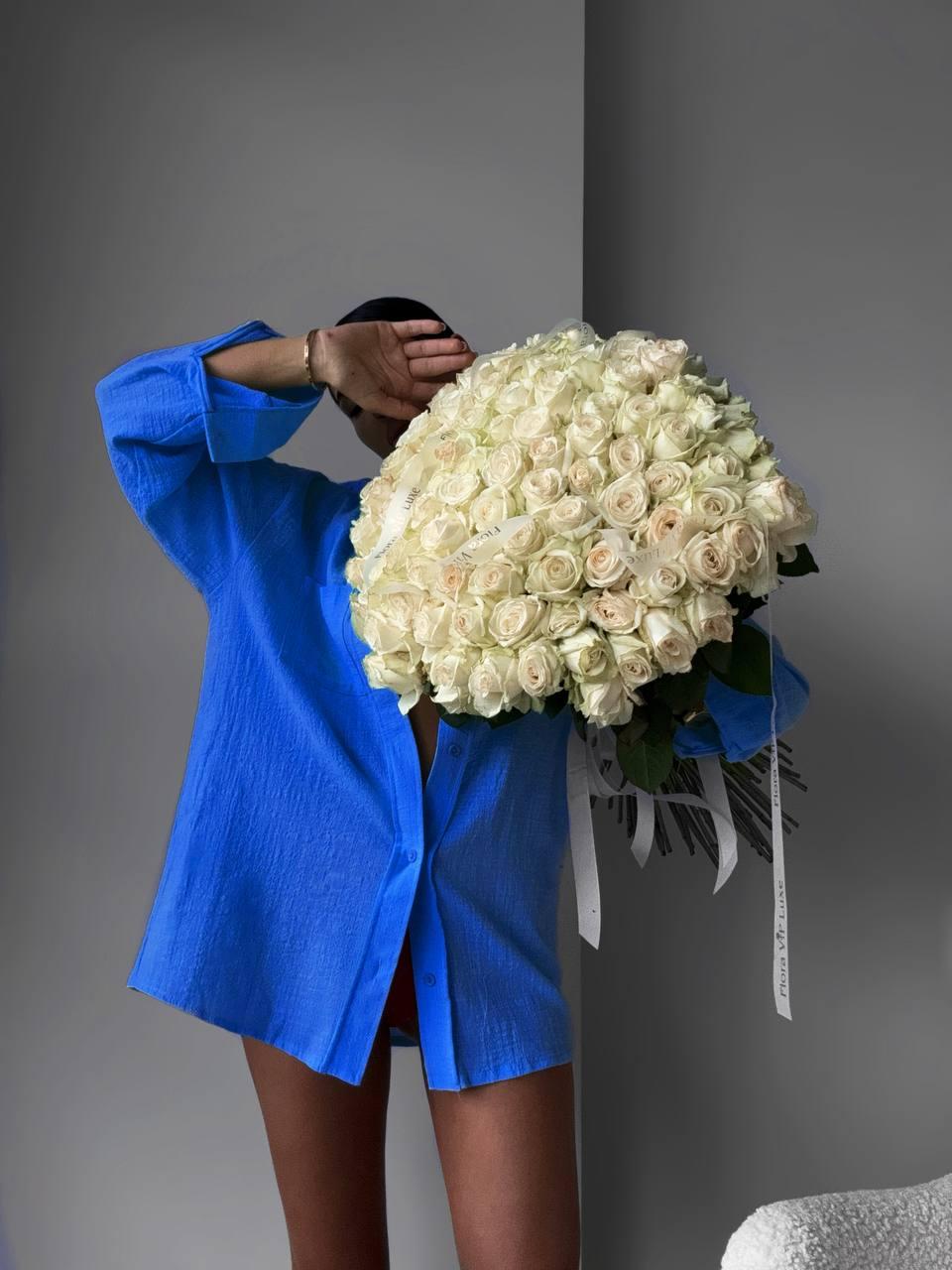 Жіноча сорочка з високоякісного льону, фото 1