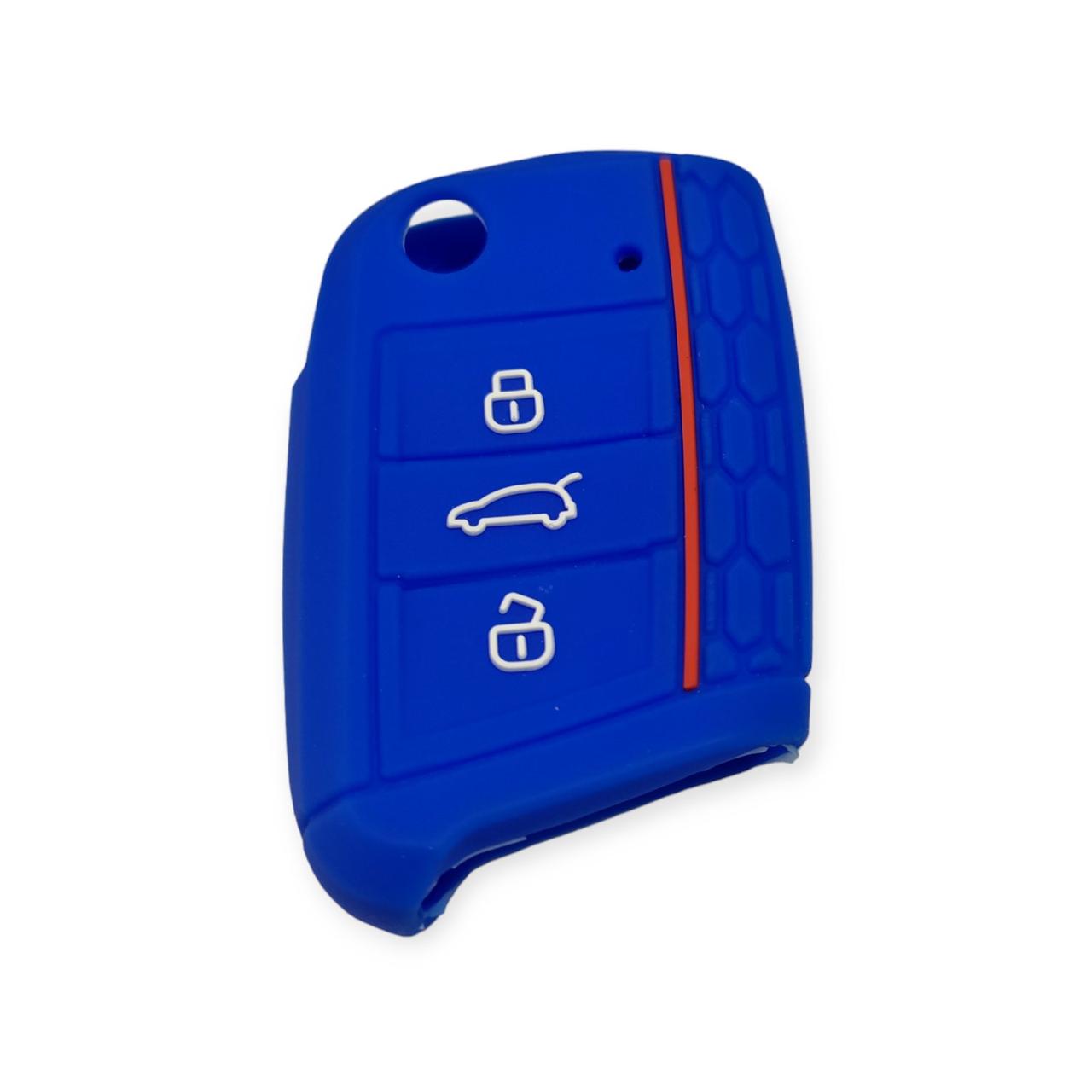 Чохол для ключа Skoda синій, фото 1