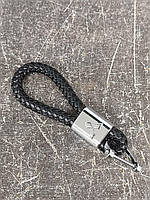 Шкіряний плетений брелок для автомобільних ключів універсальний, брелок зі шкіряним ремінцем для автоключів Mitsubishi