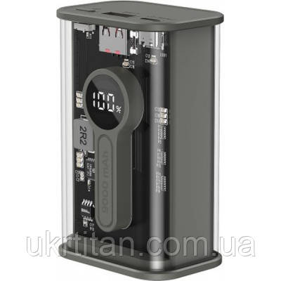 Оригінал! Батарея універсальна Gembird 9000mAh, QC3.0, Transparent (PB09-TQC3-01) - Вища Якість!, фото 1