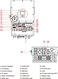 Гібридний інвертор DEYE 15 кВт 3Ф, HV, SUN-15K-SG01HP3-EU-AM2, фото 6
