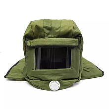 Промислова захисна маска шаль на обличчя піскоструминна 360° скляна поверхня