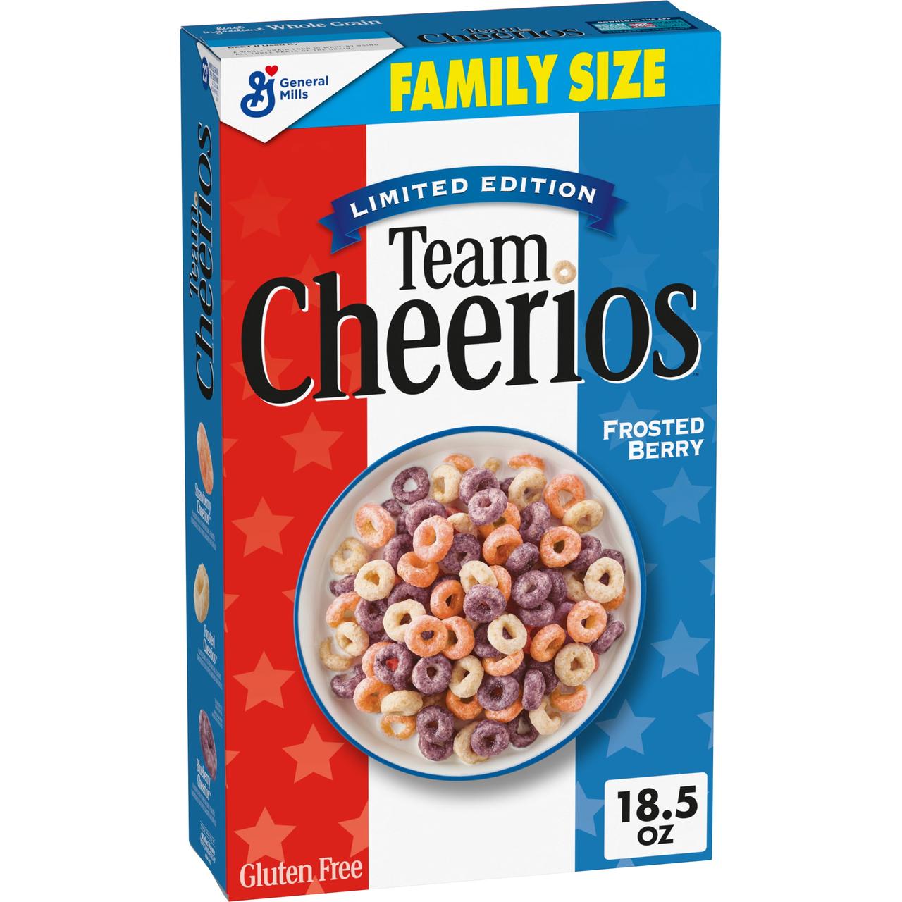 Сухий сніданок Team Cheerios Cereal Frosted Berry Limited Edition Family Size 523г