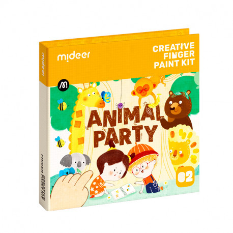Набір для творчого малювання пальчиками Вечірка тварин Mideer toys