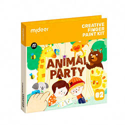 Набір для творчого малювання пальчиками Вечірка тварин Mideer toys