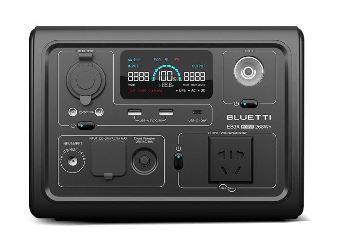 Зарядна станція BLUETTI EB3A + Перехідники в подарунок