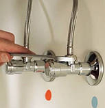 Вентиль запірний для змішувача кутовий 1/2"зв-1/2"зв хром приладовий, фото 2