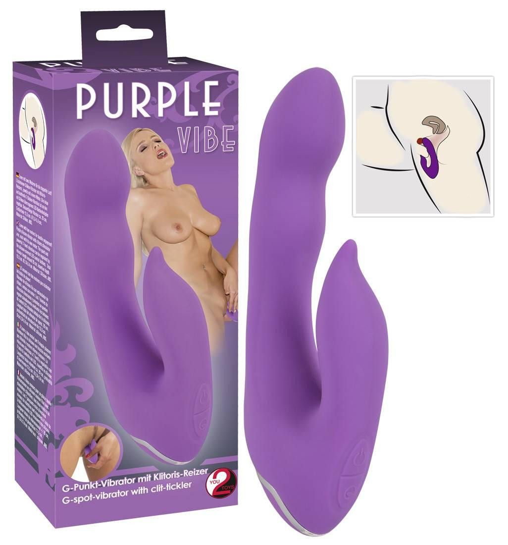 Вібратор точки G і клітора Purple Vibe G-spot Vibrator