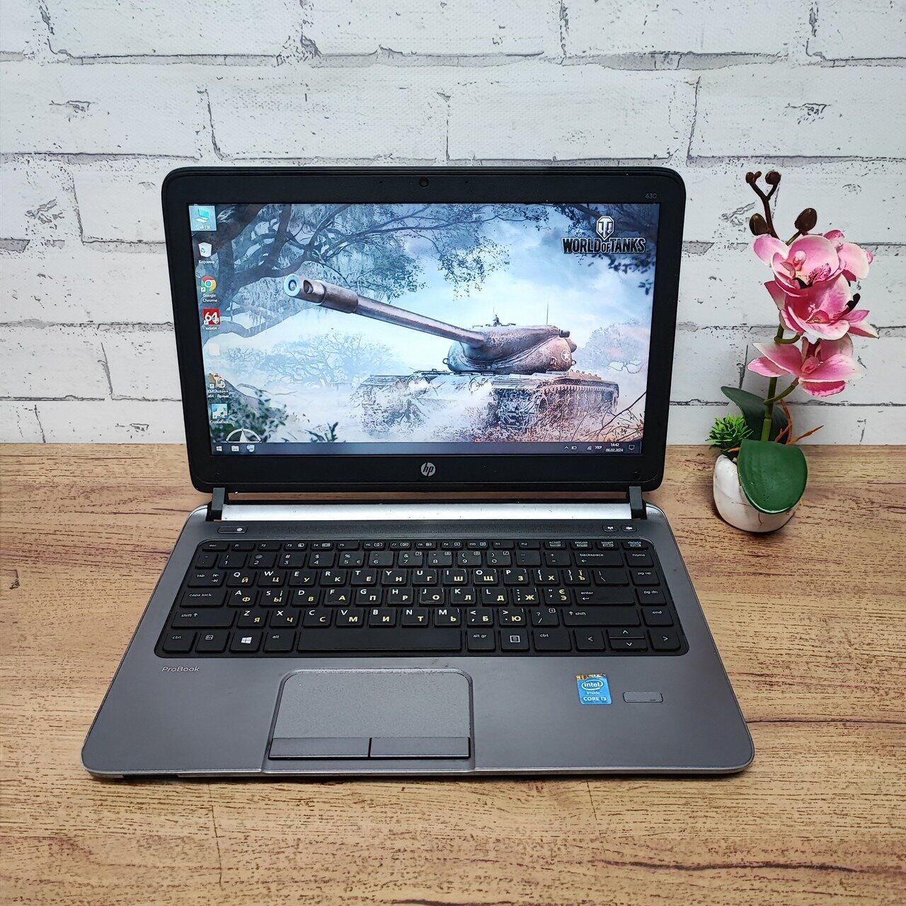 Б/в Ноутбук Б-клас HP ProBook 430 G1 14" 1366x768| Core i3-4005U| 8 GB RAM| 256 GB SSD| HD 4400
