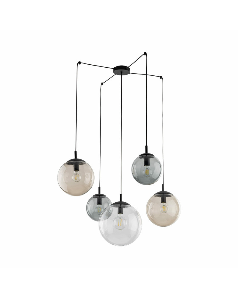 Підвісний світильник TK Lighting 4796 Esme E27 5x15W IP20 Bk