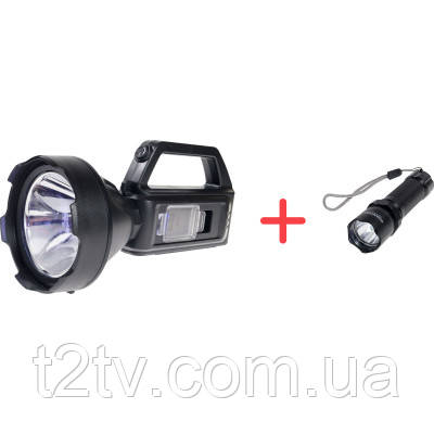 Ліхтар Quantum Tracker 3W LED+COB з функцією Power Bank + подарунок QM-FL1043 (QM-FL1063-PR1), фото 1