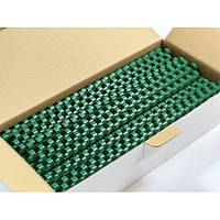 Пружини пластикові 12 мм, зелені (100 шт.) (пач.)