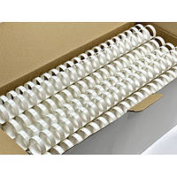 Пружини пластикові 16 мм, білі (100 шт.) (пач.)