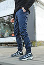 Джоггери чоловічі від Intruder бавовняні темно-сині, фото 8